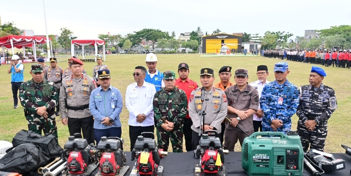Danlanud RSN Hadiri Apel Kesiapan Penanganan Hidrometeorologi di Riau