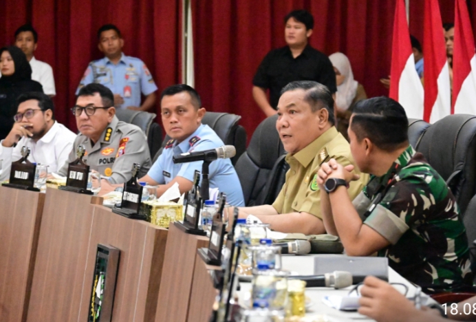 Danlanud RSN Hadiri Rakor Mitigasi Bencana dan Pengendalian Inflasi Jelang Nataru 2026