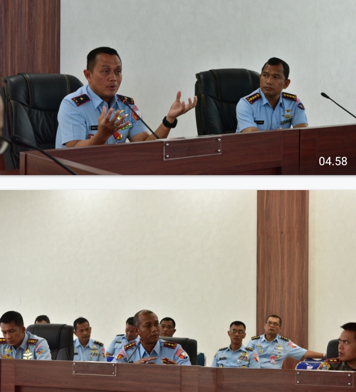 Danlanud RSN Pimpin Rapat Staf Perdana: Samakan Visi, Siapkan Langkah Strategis ke Depan