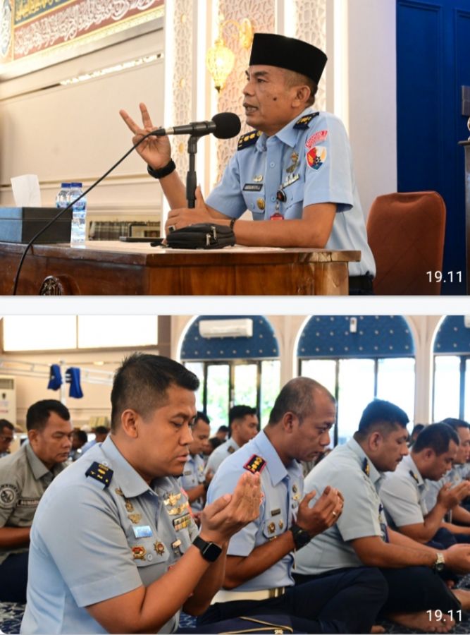 Kajian Rutin Usai Dhuha, Personel Lanud RSN Perkuat Spirit Hijrah dan Muhasabah Diri