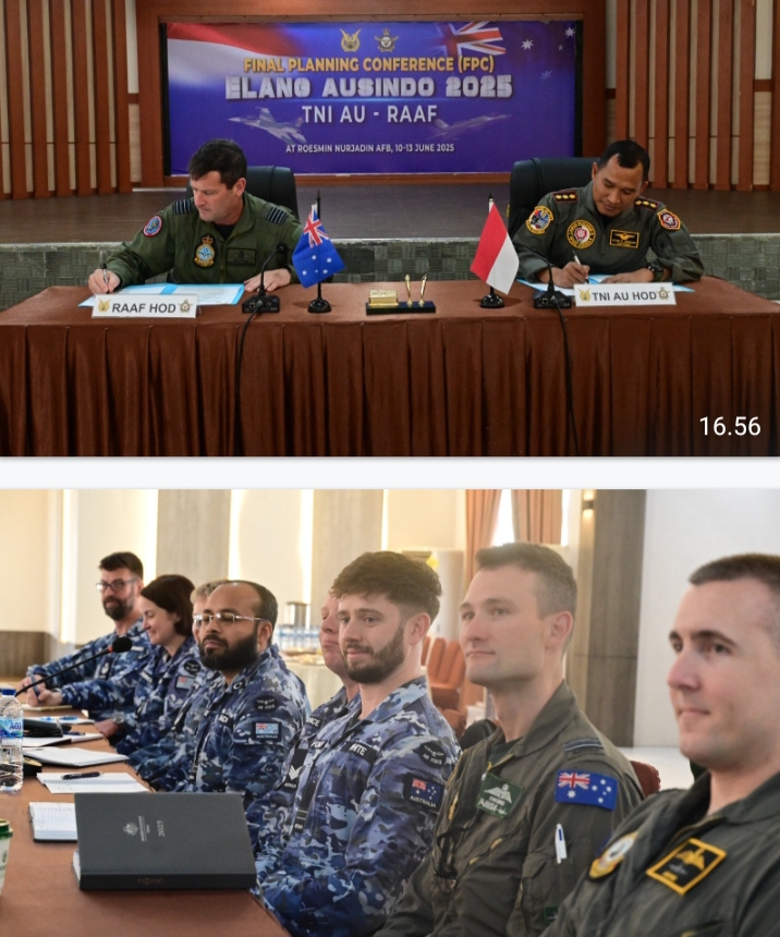Planning Conference Elang Ausindo 2025: Perkuat Sinergi Udara RI–Australia di Pekanbaru