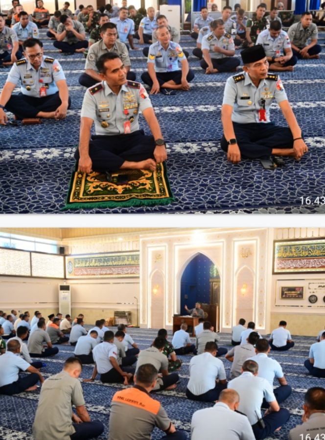 Ustadz Rodi Wahyudi Ajak Personel Lanud Roesmin Nurjadin Muhasabah di Bulan Ramadan